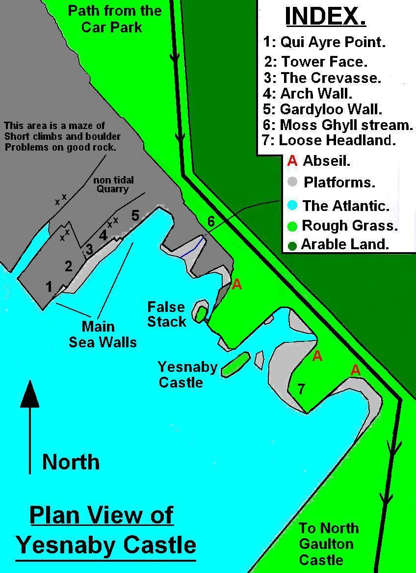 Plan of Castle Area.